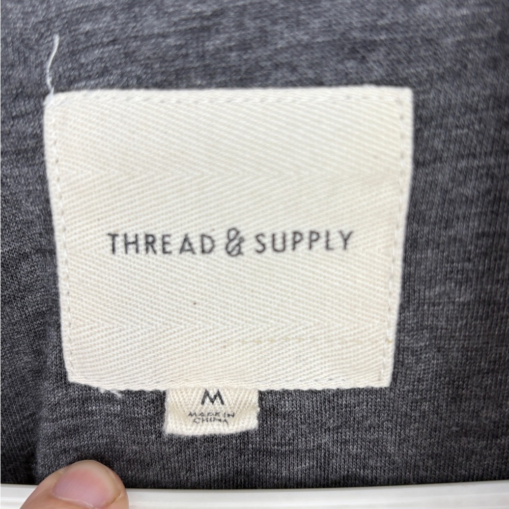 Thread and Supply Black Plaid Button-Up Jacket- Lined - Picture 2 of 7